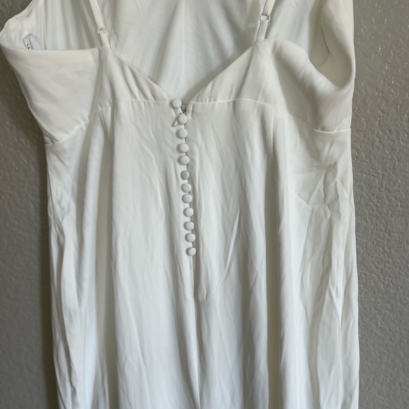 NWOT Love and Happiness White Button Back Mermaid Maxi Dress - Picture 7 of 7